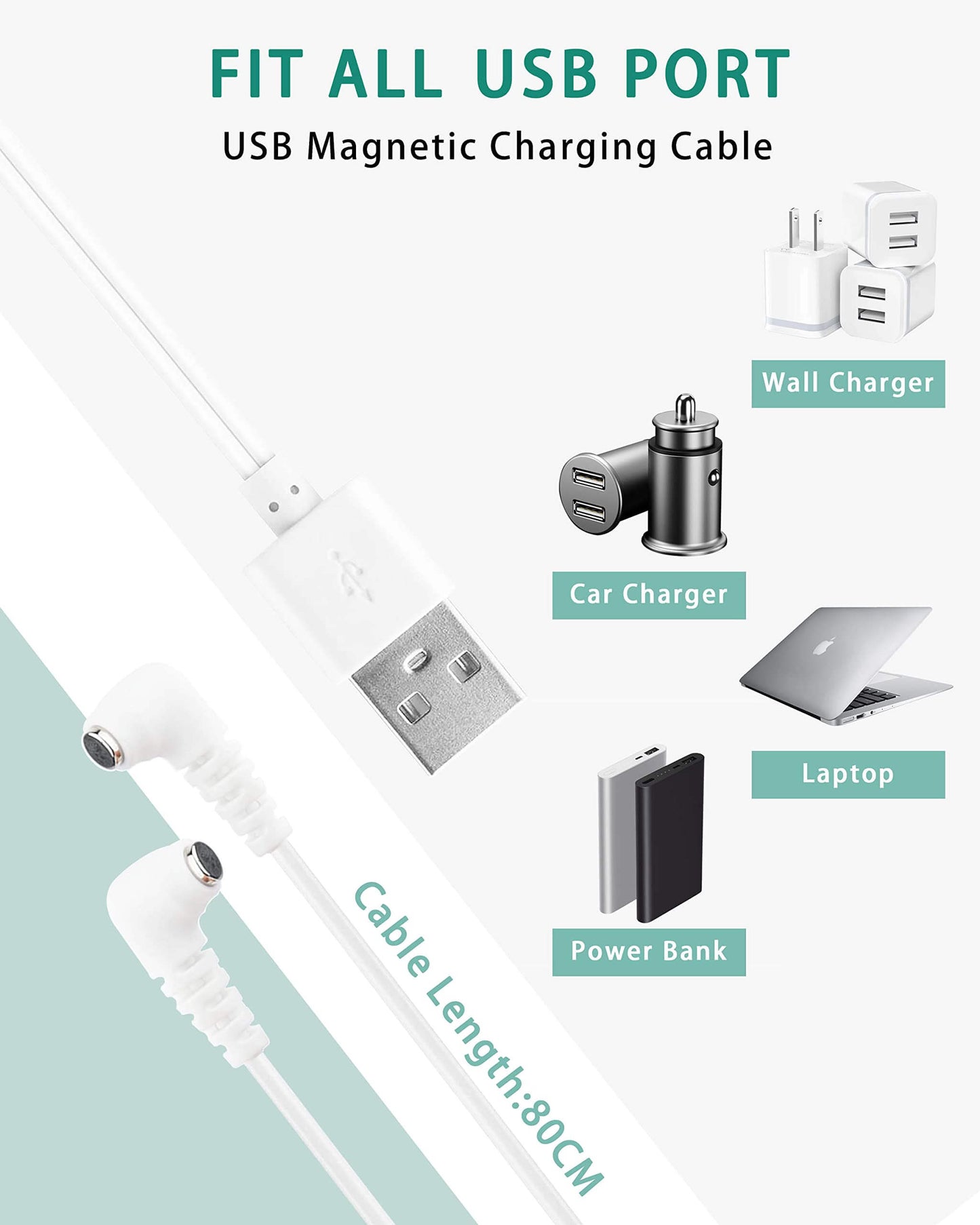 Rose Toy Charger | Magnetic Adjustable Spacing Design Same Pole