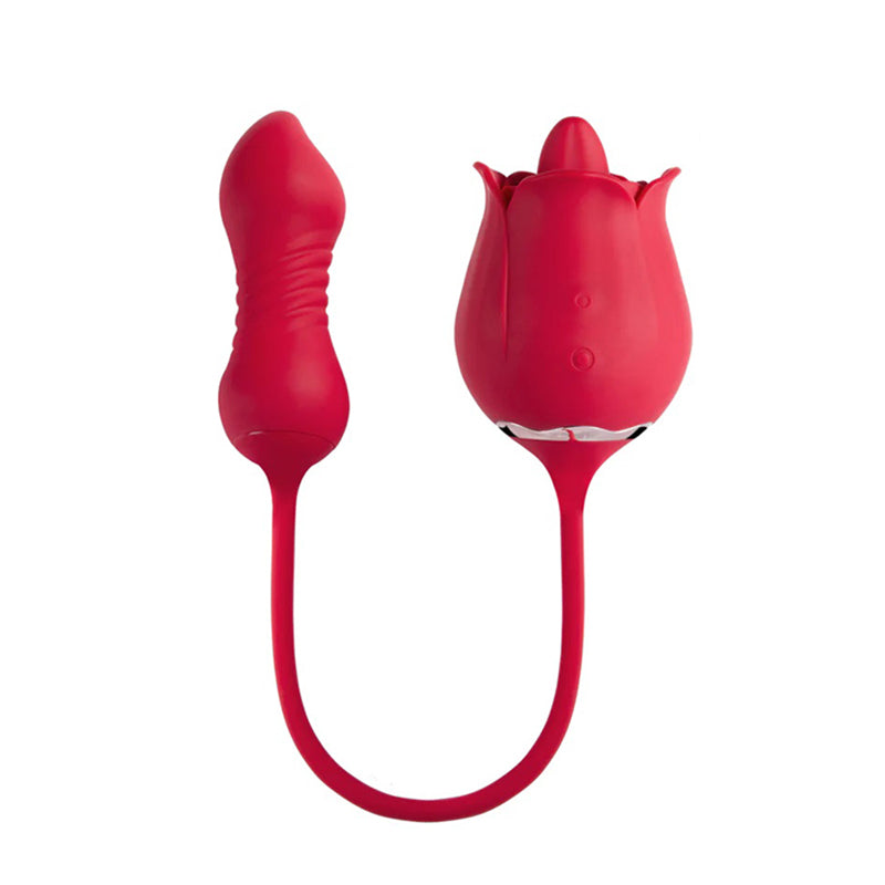 Rose Toy with Thrusting Dildo
