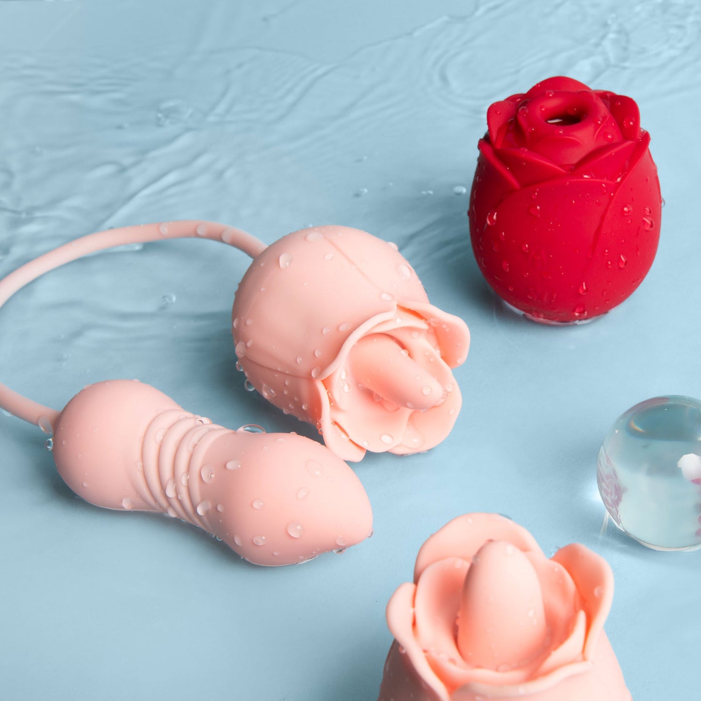 Rose Vibrator Tongue Licking Oral Sex Toy
