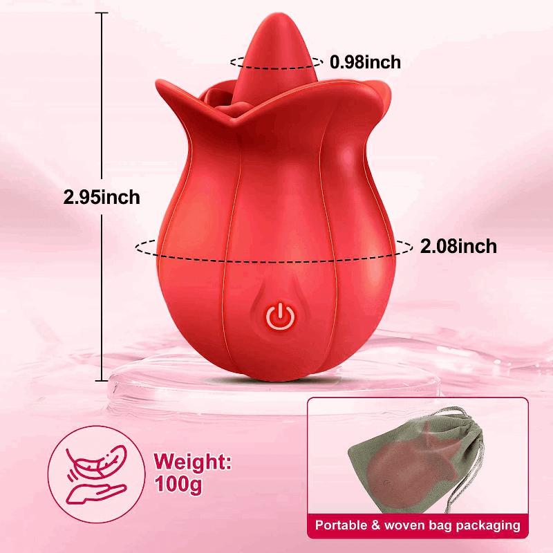 10 Speeds Rose Toy With Tongue Weight 100g