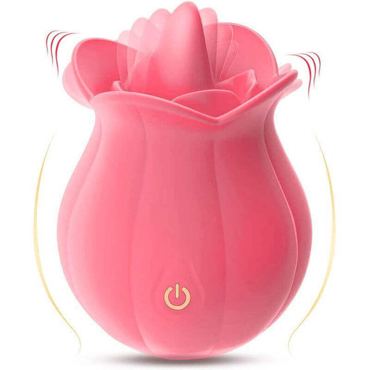 10 Speeds Rose Toy With Tongue PINK