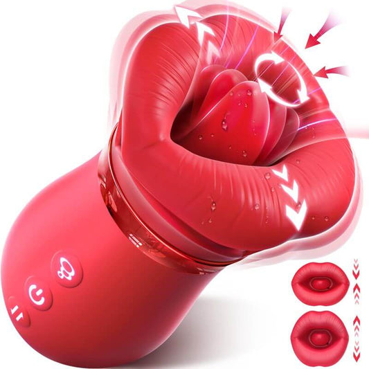 4-IN-1 Sucking & Licking Rose Toy