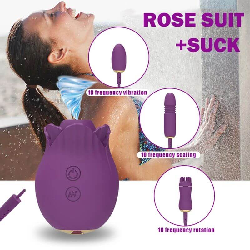 4 In 1 Detachable Rose Toy USB MAGNETIC CHARGING