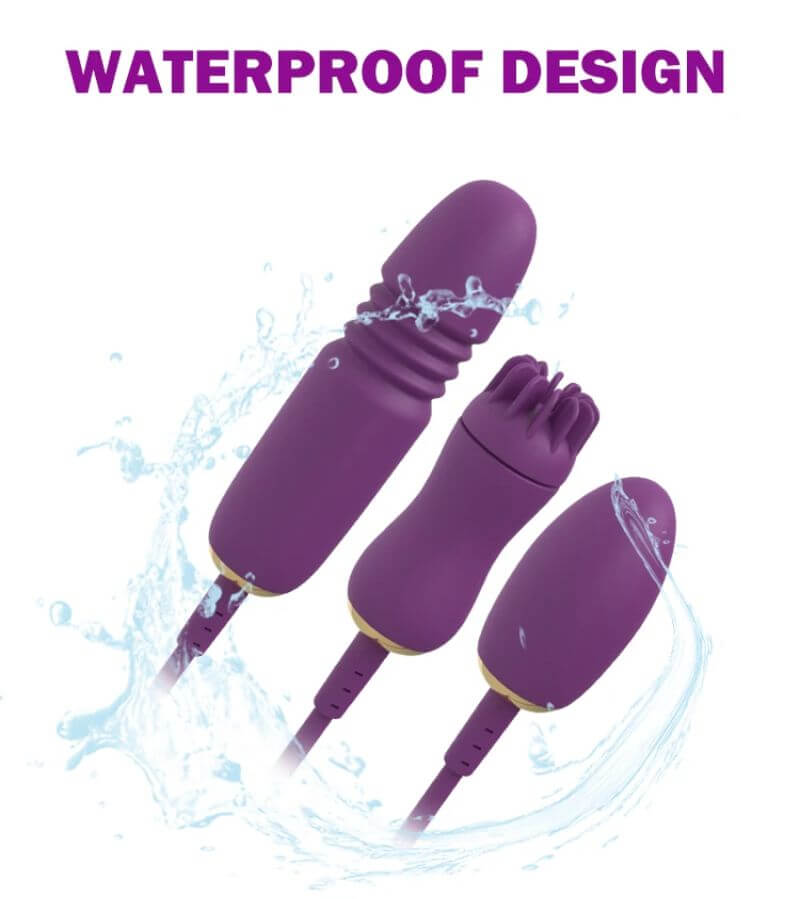 4 In 1 Detachable Rose Toy WATERPROOF DESIGN