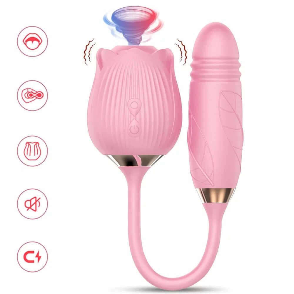 Rose Toy Extendo | 10 Licking modes & 10 Telescopic modes