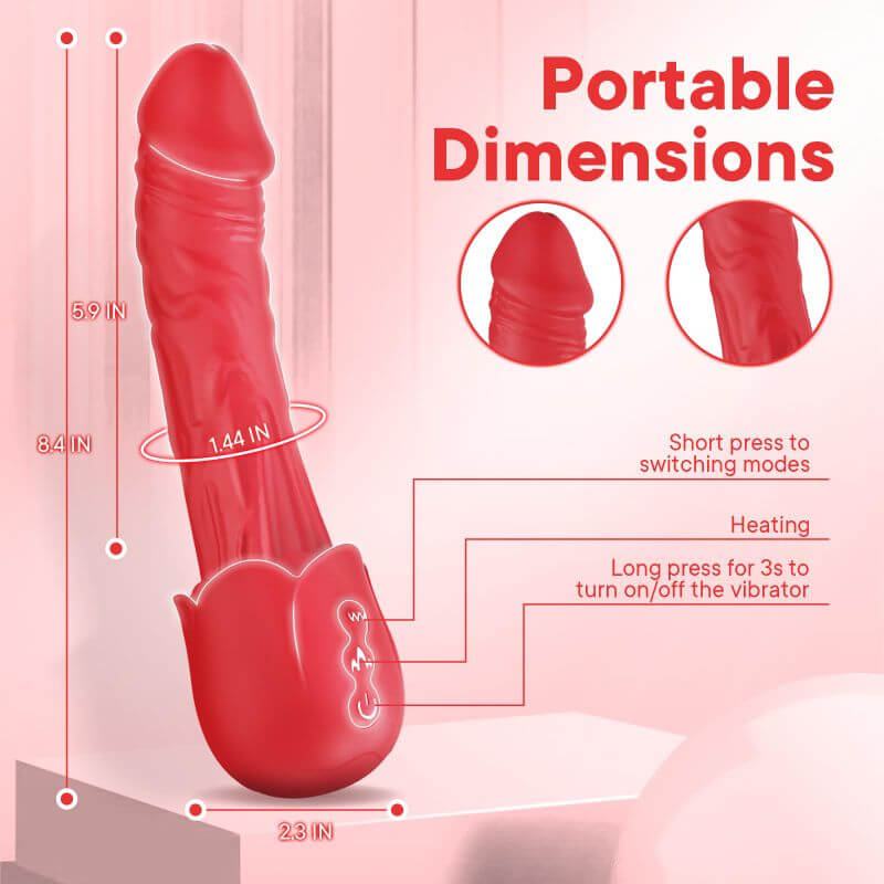 Rose Shape Dildo