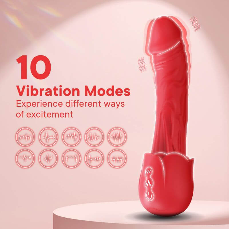 Rose Shape Dildo