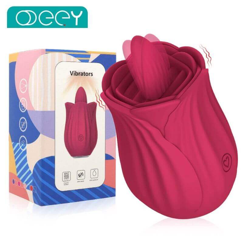 Rose Toy Thick Tongue Vibrator
