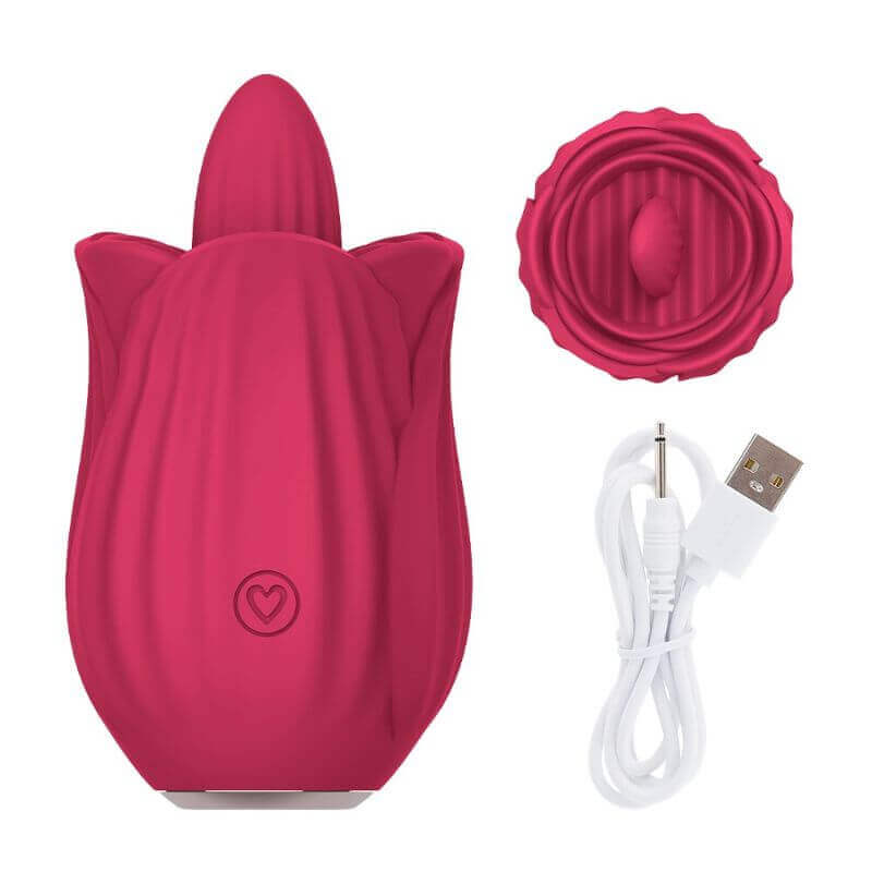 Rose Toy Thick Tongue Vibrator