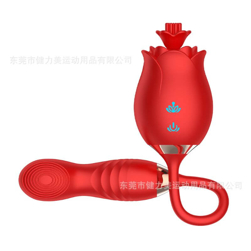 Rose Toy With Vibrating Dildo