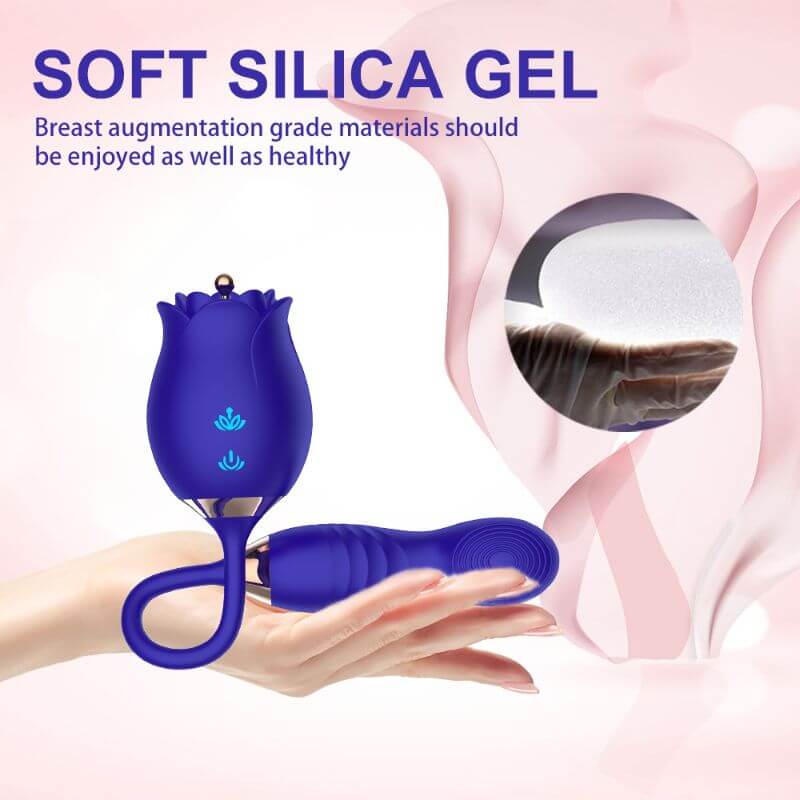 Rose Toy With Vibrating Dildo