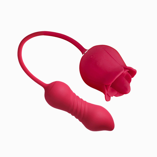 Rose Toy with Thrusting Dildo