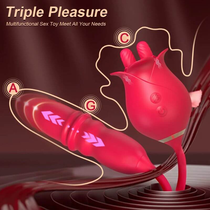 Sexual Rose With Dildo