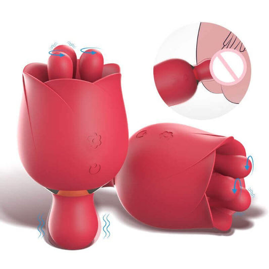 Tongue Rose Flower Vibrator