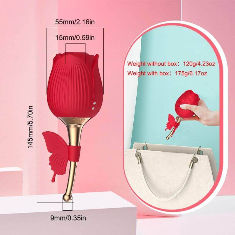 Butterfly Rose Toy Vibrator