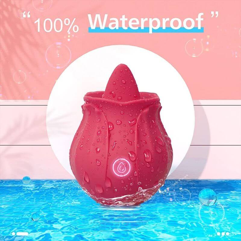 100% waterproof rosebud vibrator