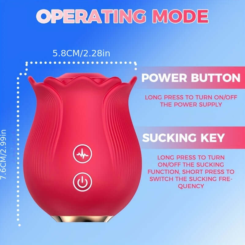 Rose Toy Vibrator size
