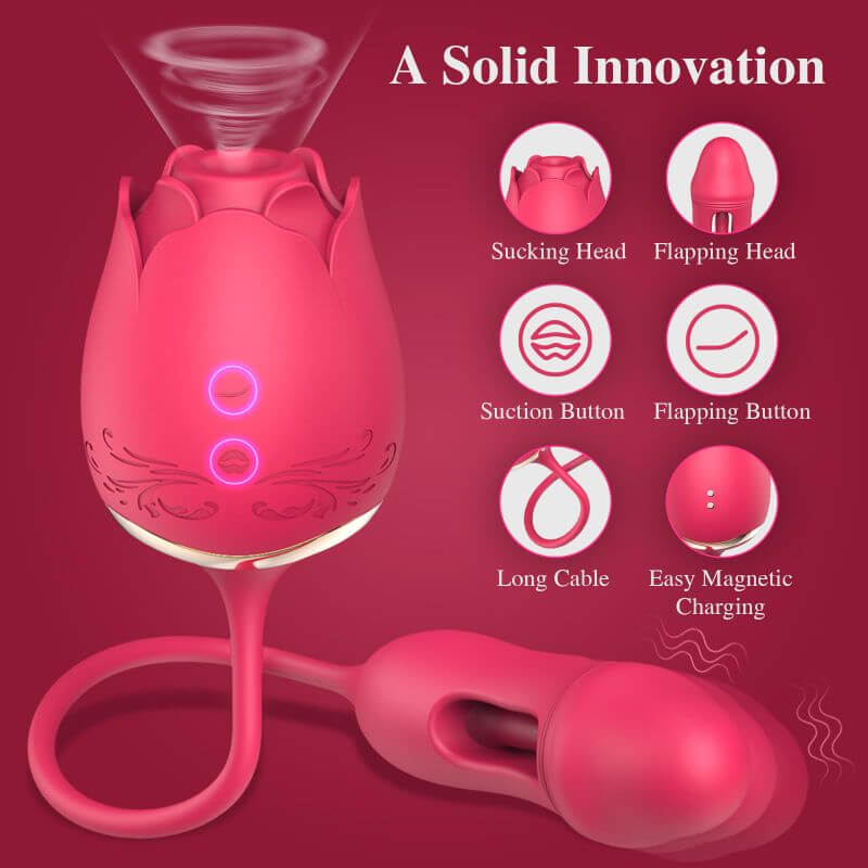 3-in-1 Rose Toy Vibrator