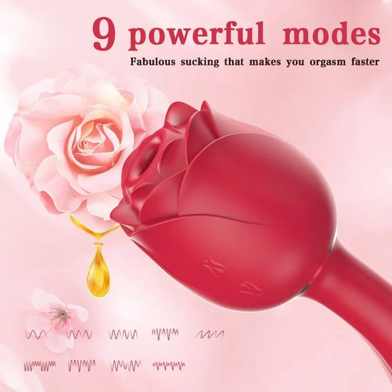Rose Wand Sex Toy 9 modes
